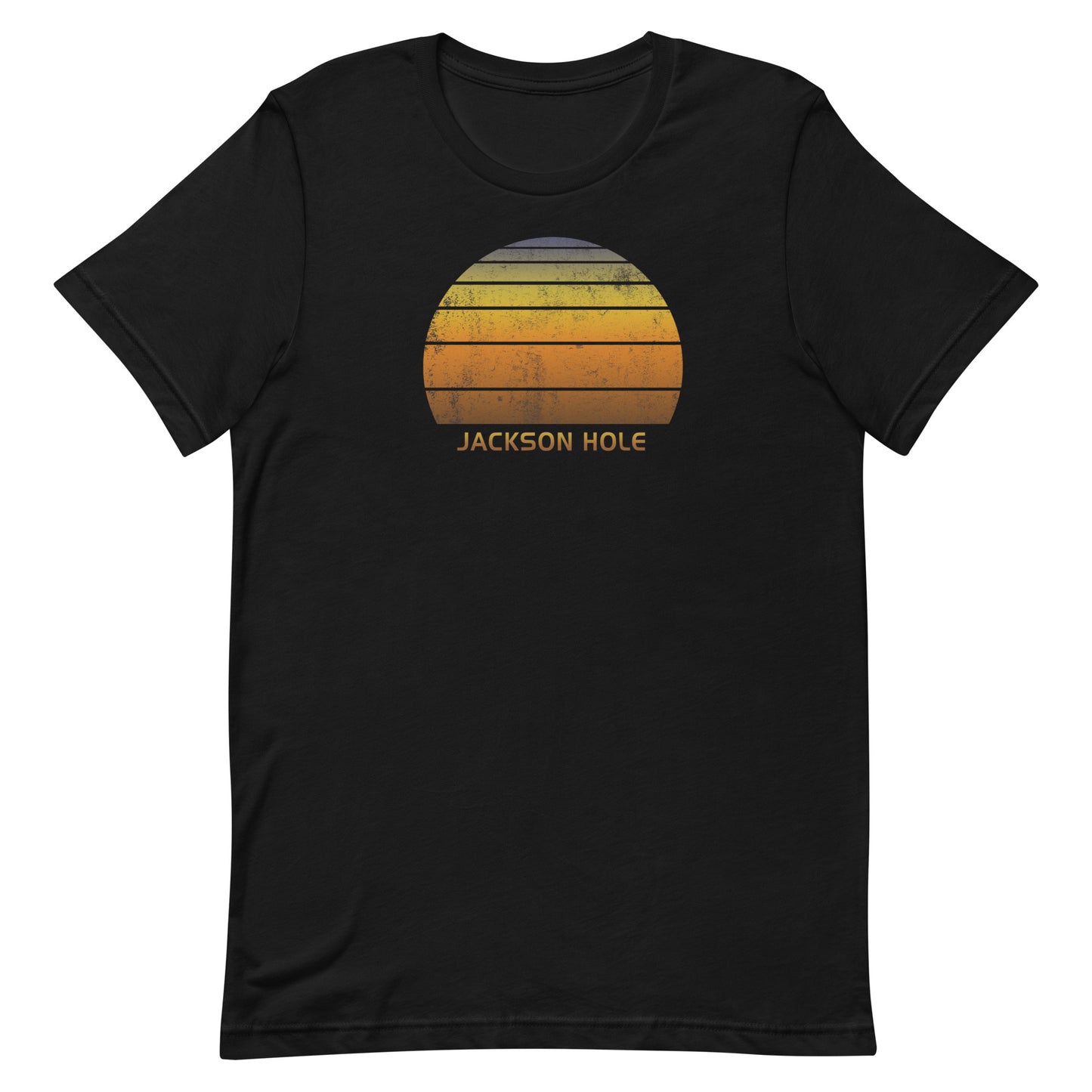 Retro Jackson Hole Wyoming Vintage Sunset Vacation Souvenir Ski Unisex T-Shirt