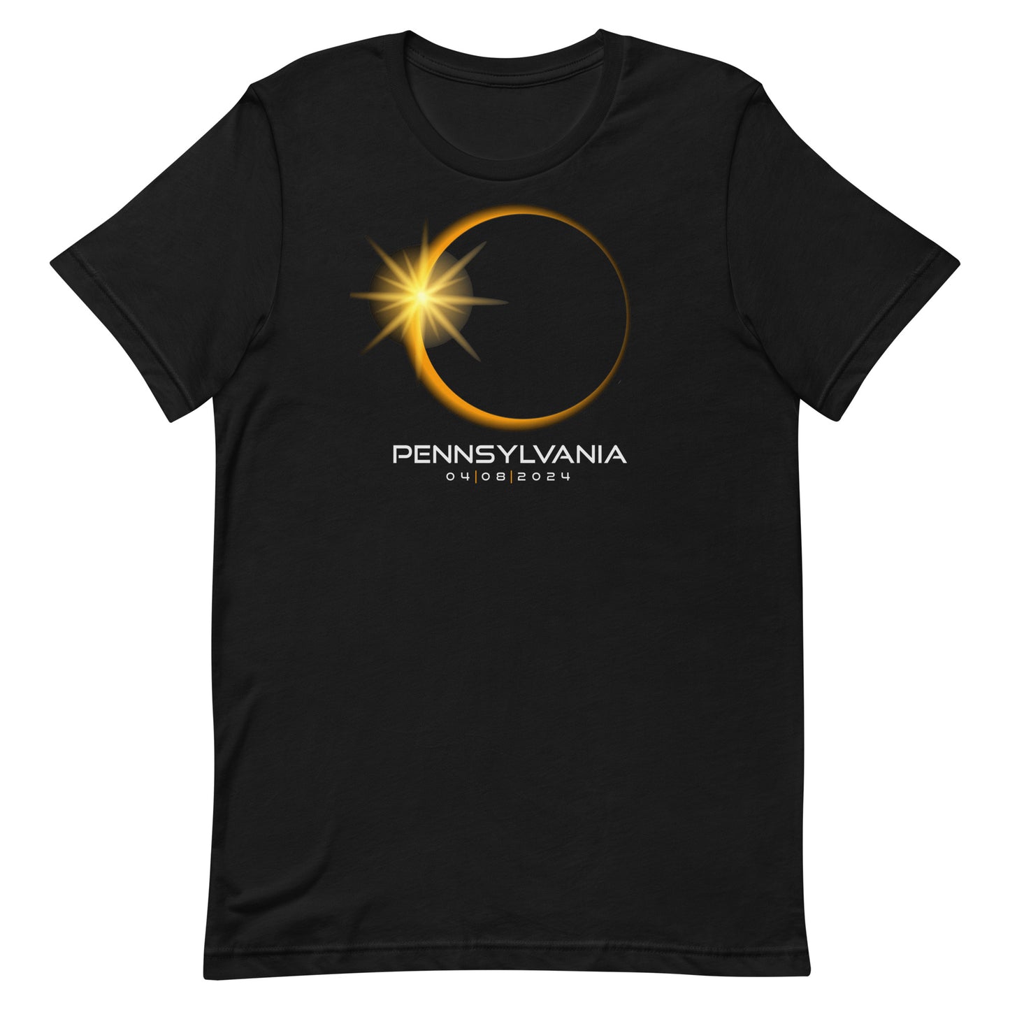 Pennsylvania 2024 Eclipse Souvenir April 8 Keepsake Solar Unisex T-Shirt