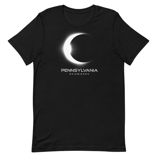 Pennsylvania 2024 Eclipse Solar Souvenir April 8 Keepsake Unisex T-Shirt