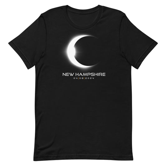 New Hampshire 2024 Eclipse Solar Souvenir April 8 Keepsake Unisex T-Shirt