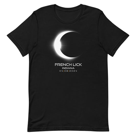 French Lick Indiana 2024 Eclipse Souvenir Keepsake Unisex T-Shirt