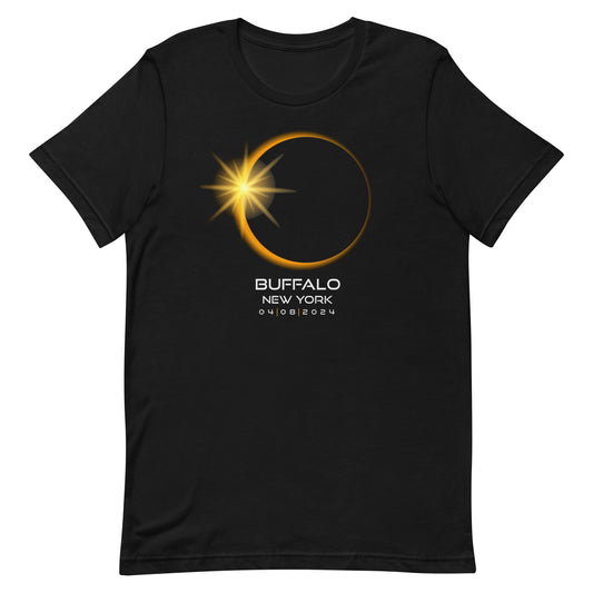 Buffalo New York 2024 Eclipse Souvenir Memento Unisex T-Shirt