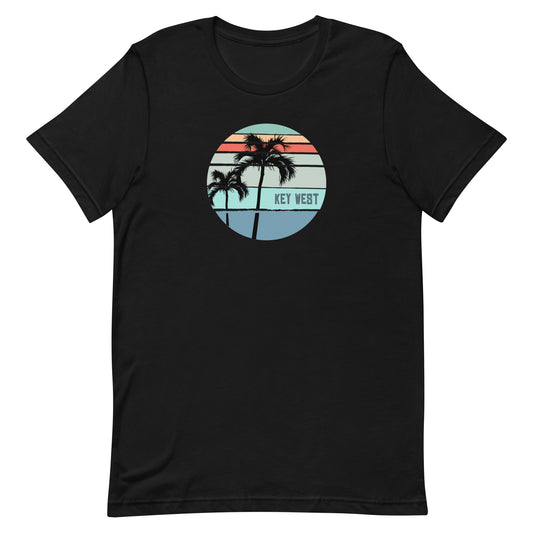 Cool Key West Florida Palm Tree Vacation Souvenir Artistic Unisex T-Shirt