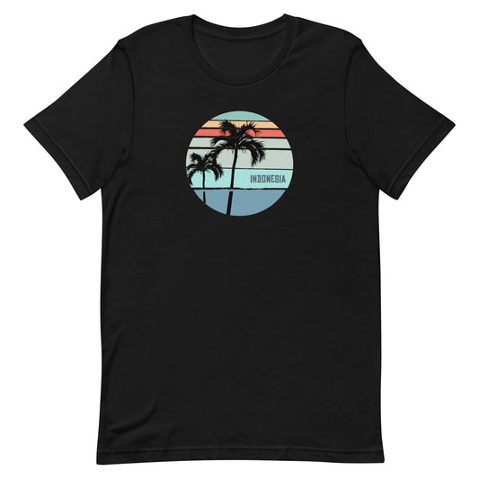 Cool Indonesia Palm Tree Vacation Souvenir Artistic Unisex T-Shirt