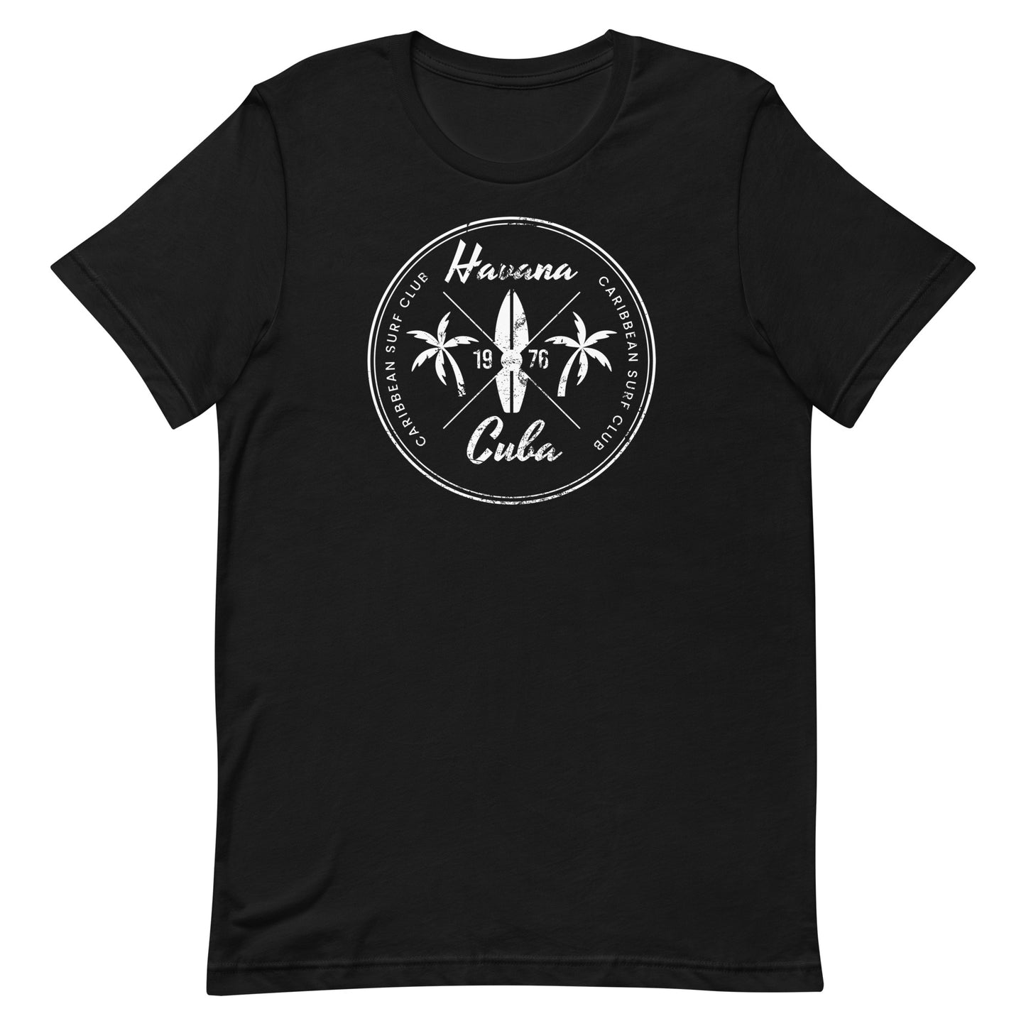 Retro Havana Cuba Beach Vacation Souvenir Surfing Fan Unisex T-Shirt