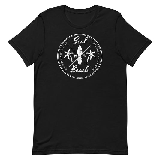 Retro Seal Beach California Vacation Souvenir Surfing Fan Unisex T-Shirt