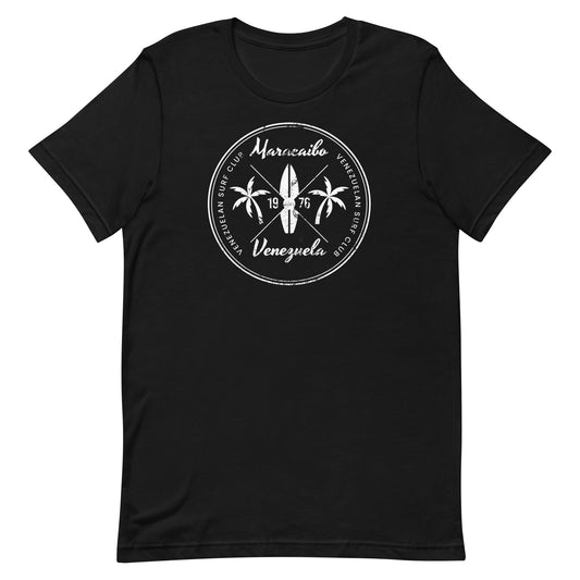 Retro Maracaibo Venezuela Beach Vacation Souvenir Surfing Fan Unisex T-Shirt