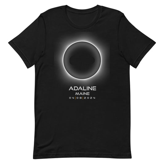 2024 Adaline Maine Eclipse Souvenir Memento April 8 Solar Unisex T-Shirt