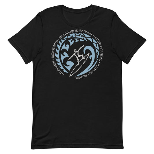 Ecuador Beach Ocean Unisex T-Shirt Vintage Surfing Fan Lover