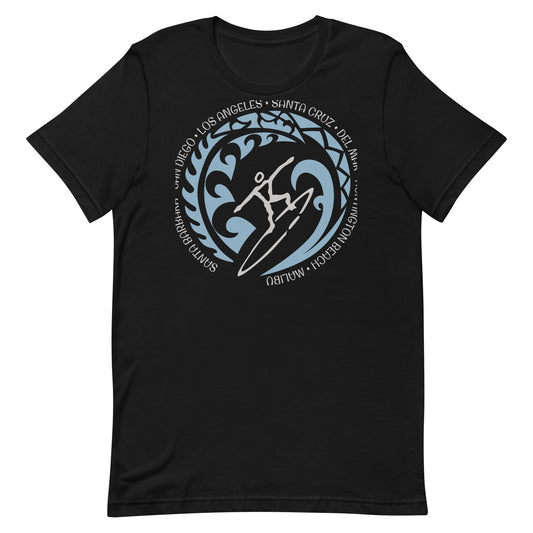 California Southern Northern Unisex T-Shirt Vintage Surfing Fan Lover