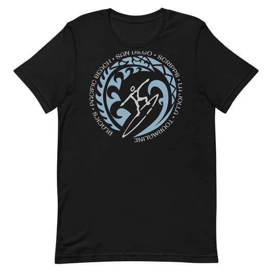 San Diego California Unisex T-Shirt Vintage Surfing Fan Lover