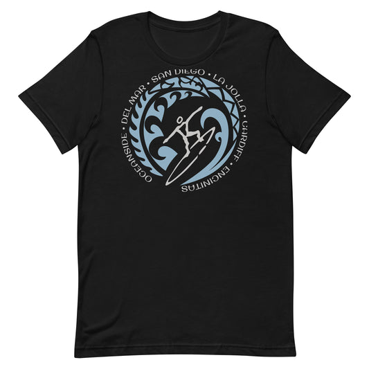 San Diego California Area Unisex T-Shirt Vintage Surfing Fan Lover