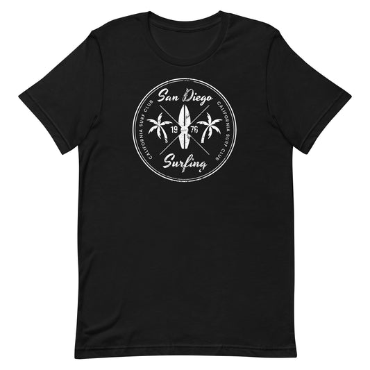 Vintage San Diego Surfing Fan Surfer Surf California Unisex T-Shirt