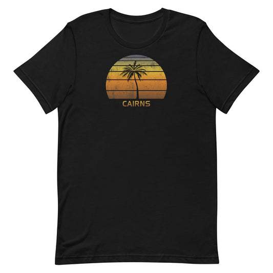 Retro Cairns Australia Vintage Sunset Beach Vacation Souvenir Unisex T-Shirt