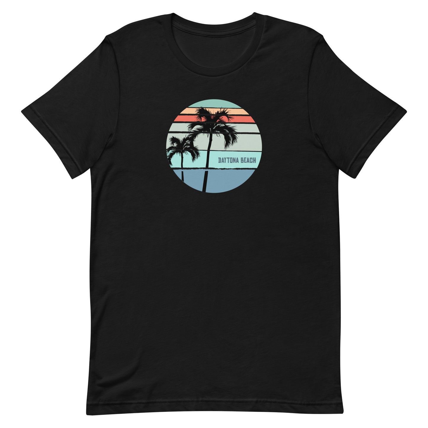 Cool Daytona Beach Florida Palm Tree Vacation Souvenir Artistic Unisex T-Shirt