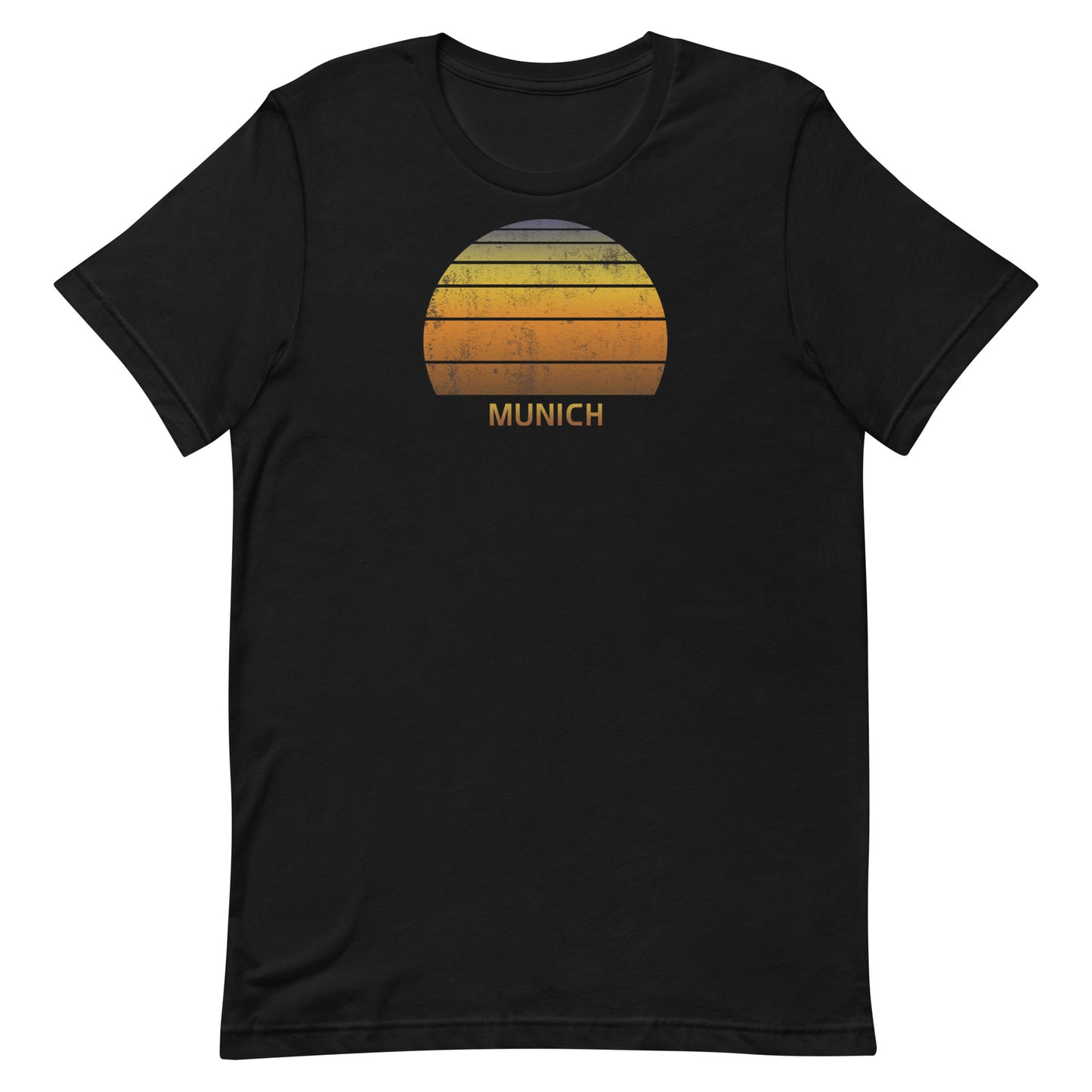 Retro Munich Germany Vintage Sunset Vacation Souvenir Unisex T-Shirt