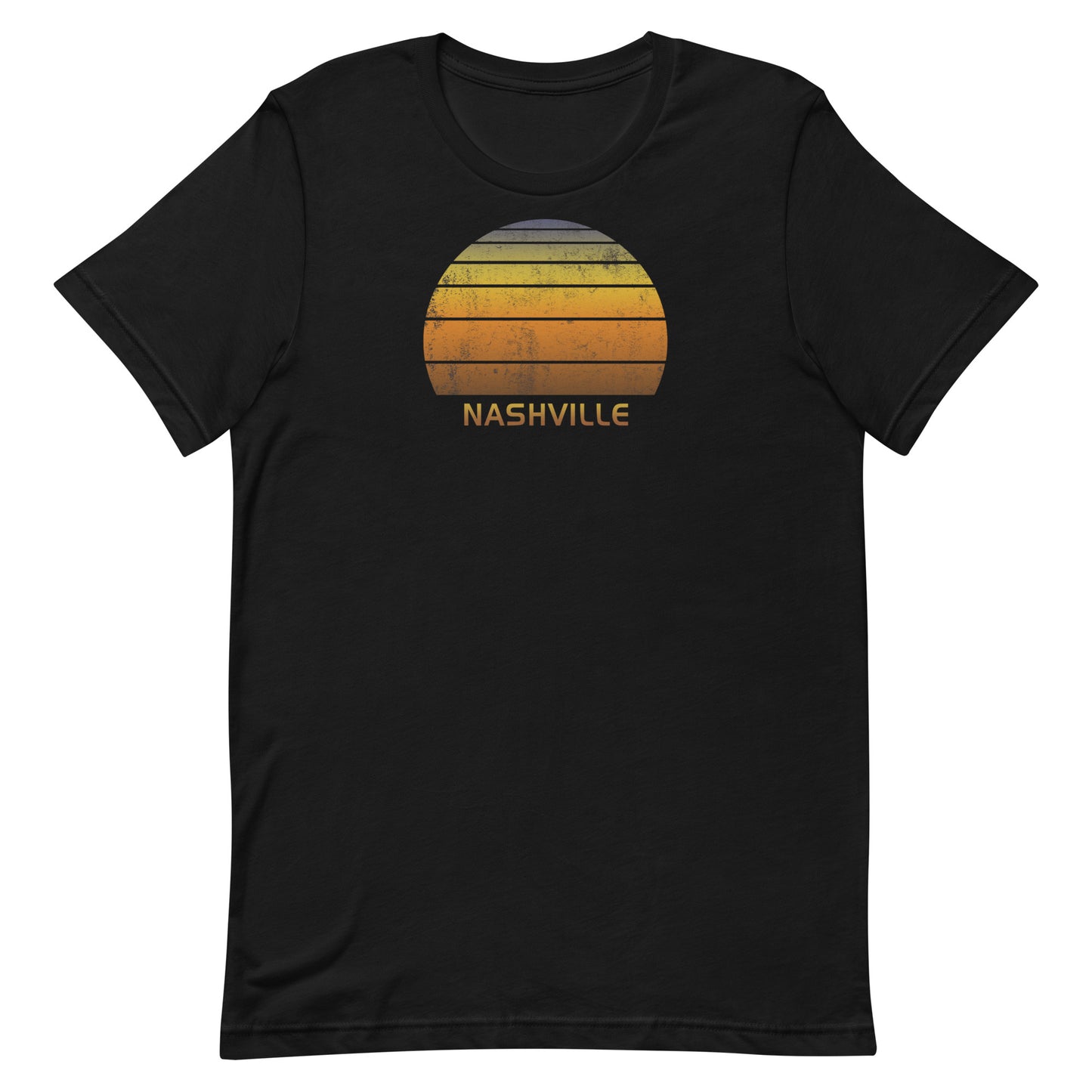 Retro Nashville Tennessee Vintage Sunset Vacation Souvenir Unisex T-Shirt