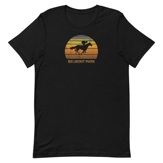 Horse Vintage Racing Belmont Fan Horses Race Unisex T-Shirt