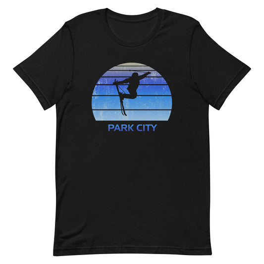 Retro Park City Utah Ski Fan Skier Skiing Vintage Cool Unisex T-Shirt