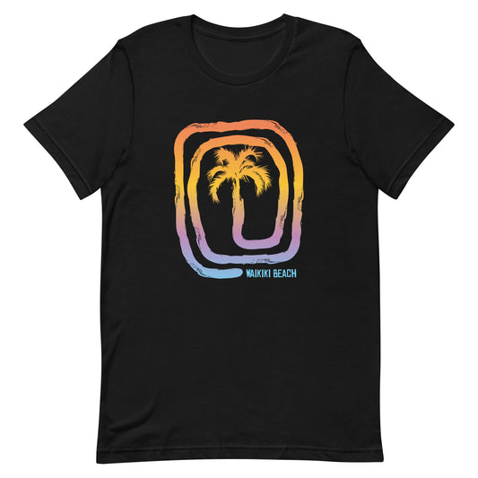 Waikiki Beach Oahu Hawaii Fan Vacation Souvenir Unisex T-Shirt