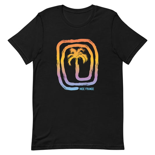 Cool Nice France Palm Tree Souvenir Vacation Unisex T-Shirt