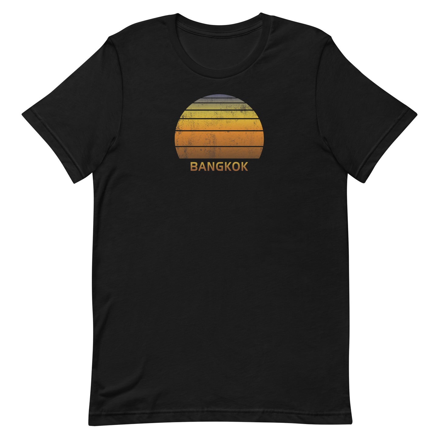 Retro Bangkok Thailand Vintage Sunset Vacation Souvenir Unisex T-Shirt