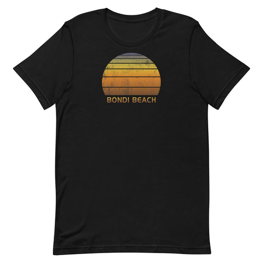 Retro Bondi Beach Australia Vintage Sunset Vacation Souvenir Youth Jersey T-Shirt