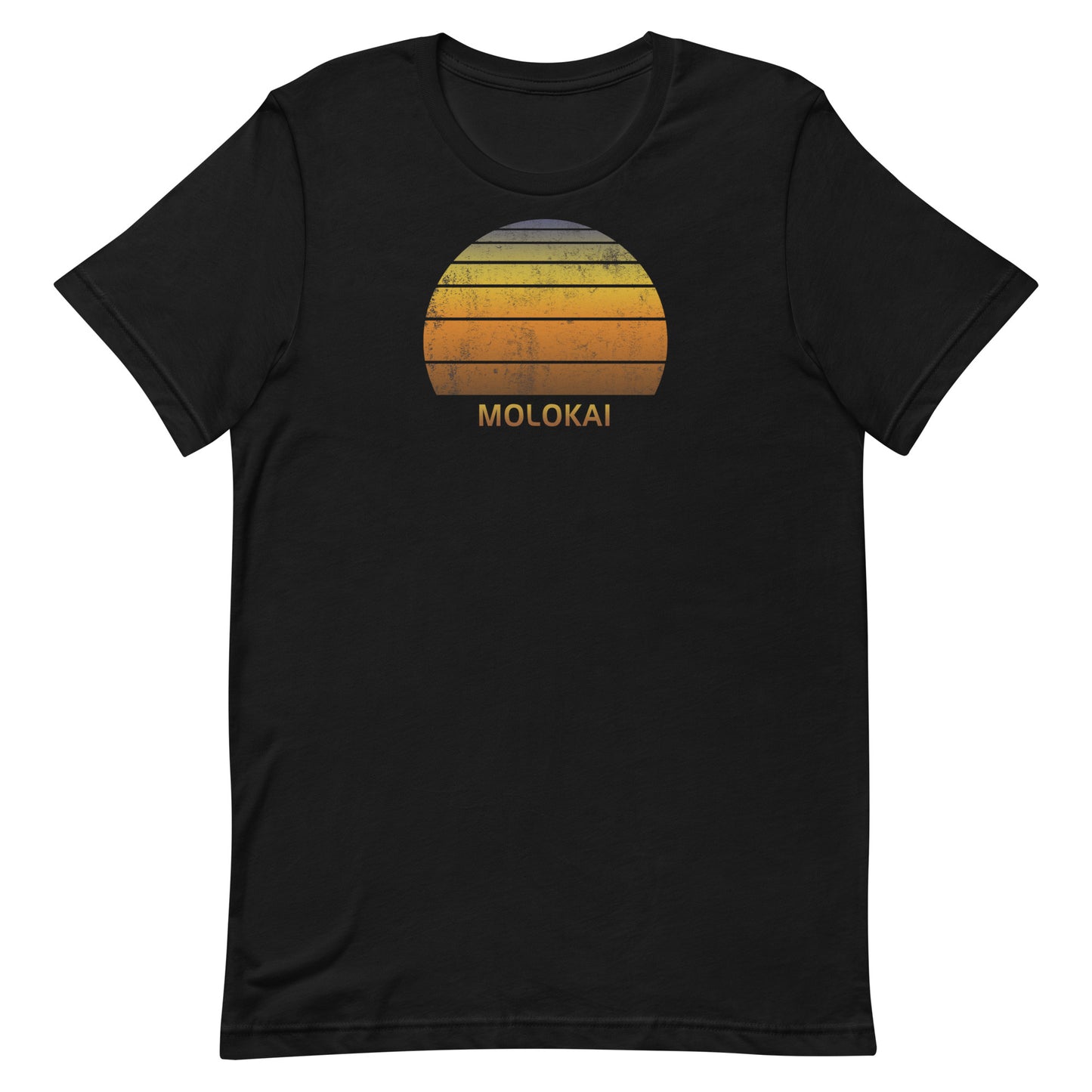 Retro Molokai Hawaii Vintage Sunset Vacation Souvenir Unisex T-Shirt