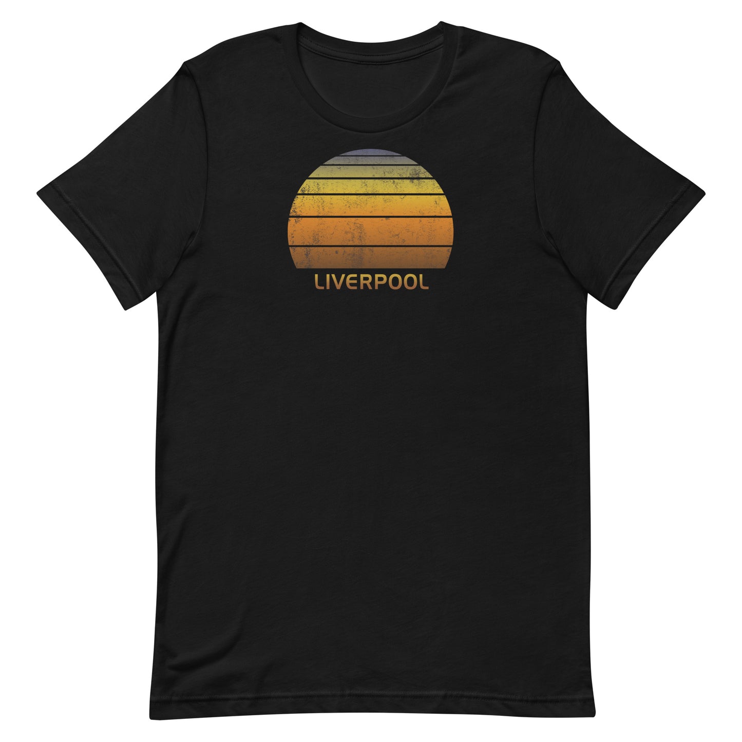 Retro Liverpool United Kingdom Unisex T-Shirt Vintage Sunset Vacation Souvenir