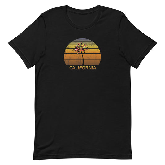 Retro California Unisex T-Shirt Christmas Family Vacation Souvenir Sunset