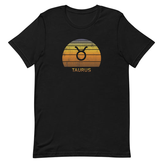 Taurus Zodiac Sign Birthday Gift Symbol Retro Unisex T-Shirt