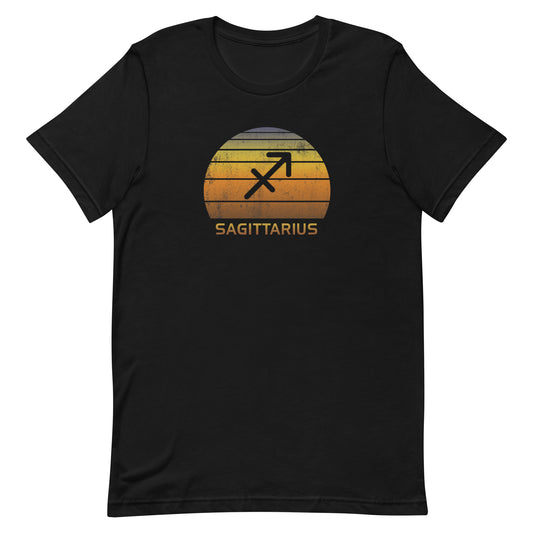 Sagittarius Zodiac Sign Birthday Gift Symbol Retro Unisex T-Shirt