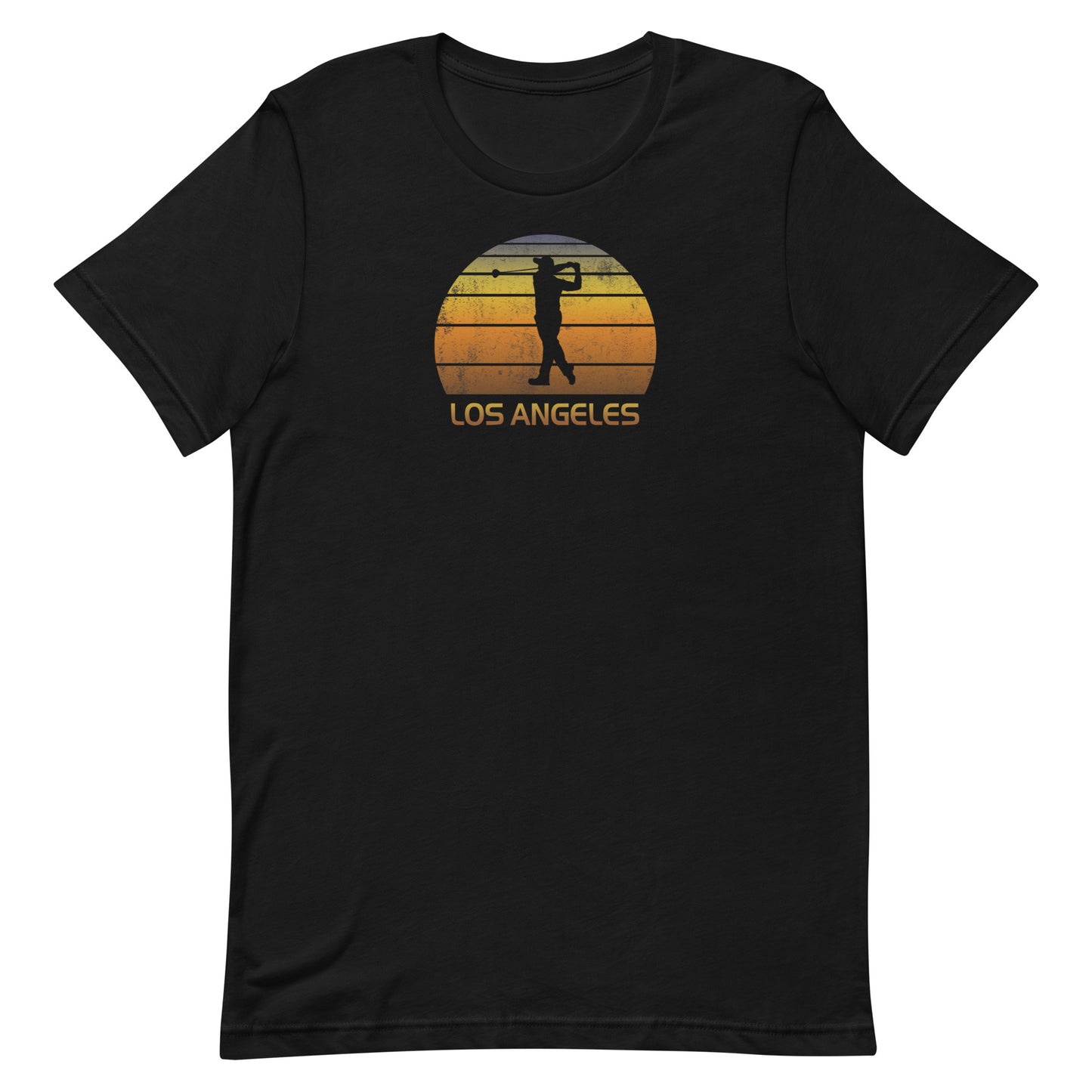 Cool Los Angeles California Golf Unisex T-Shirt Vintage Sunset Golfer Retro Golfing