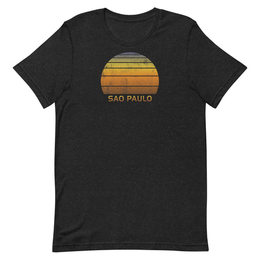 Retro Sao Paulo Brazil Vintage Sunset Vacation Souvenir Unisex T-Shirt