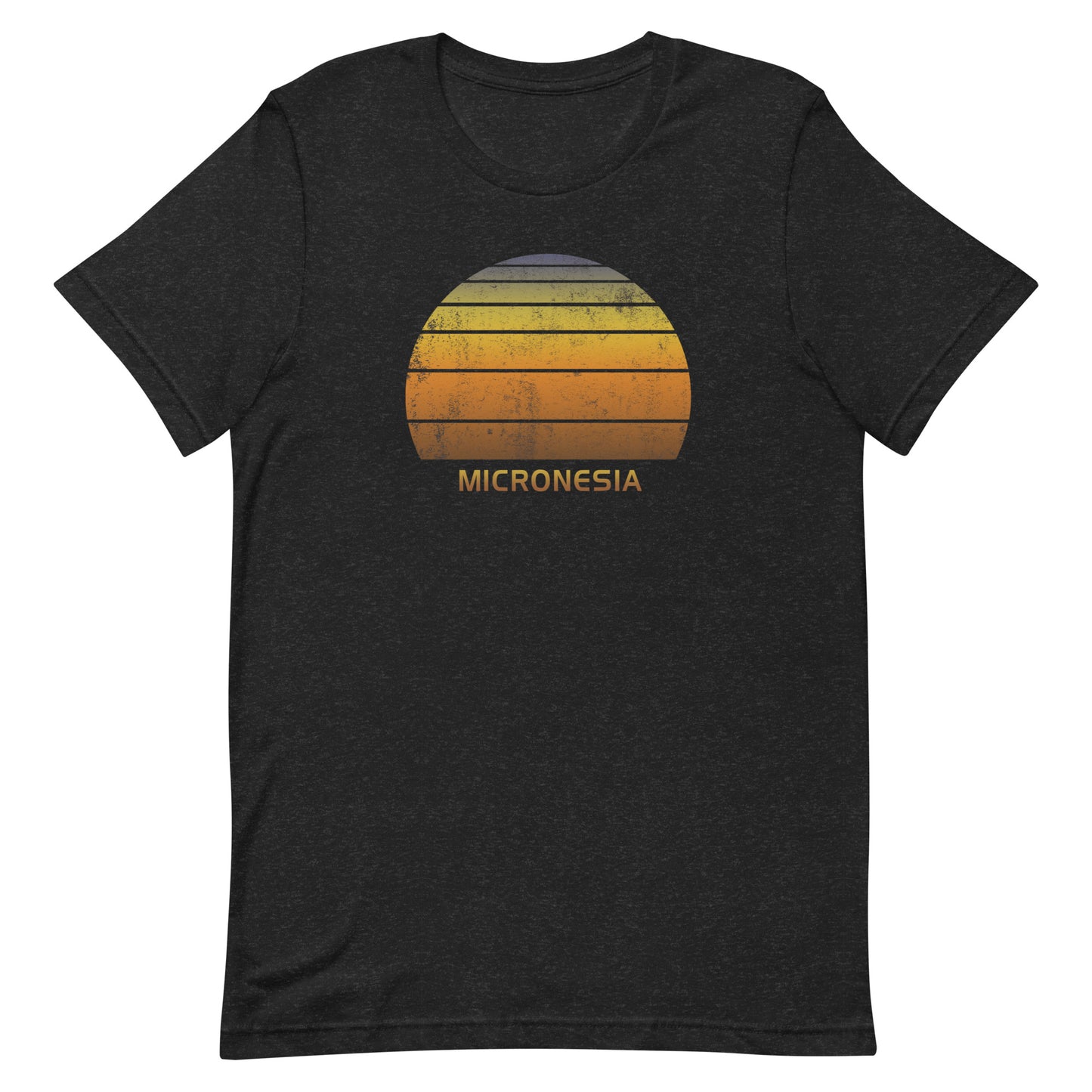 Retro Micronesia Sunset Native Vacation Souvenir Stylish Unisex T-Shirt