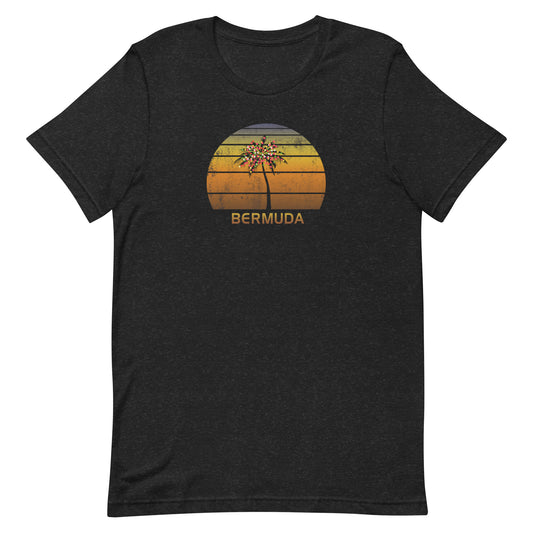 Retro Bermuda Christmas Family Vacation Souvenir Sunset Unisex T-Shirt