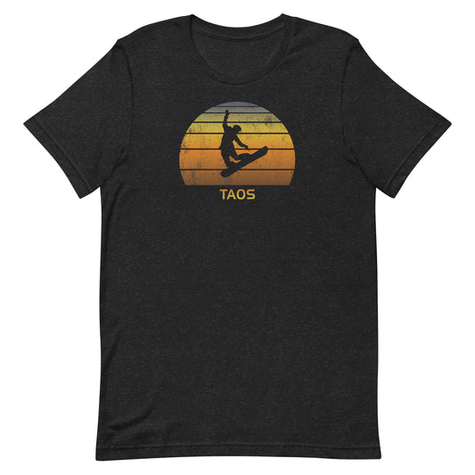 Retro Taos New Mexico Snowboarding Fan Ski Unisex t-shirt