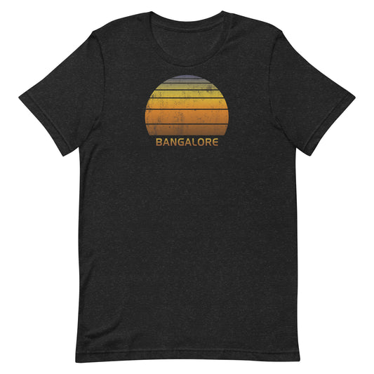 Retro Bangalore India Vintage Sunset Vacation Souvenir Unisex T-Shirt