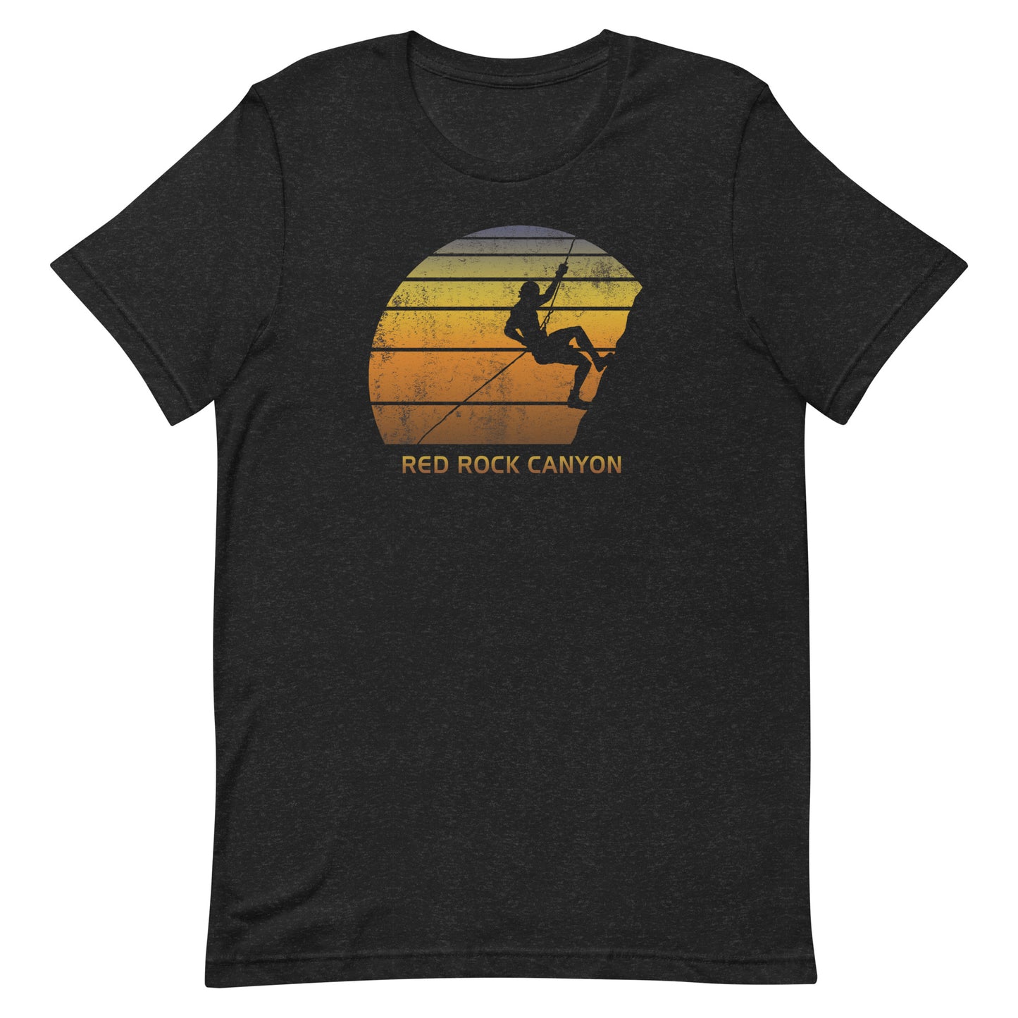 Retro Red Rock Canyon Nevada Unisex T-Shirt Climbing Fan Bouldering Climber