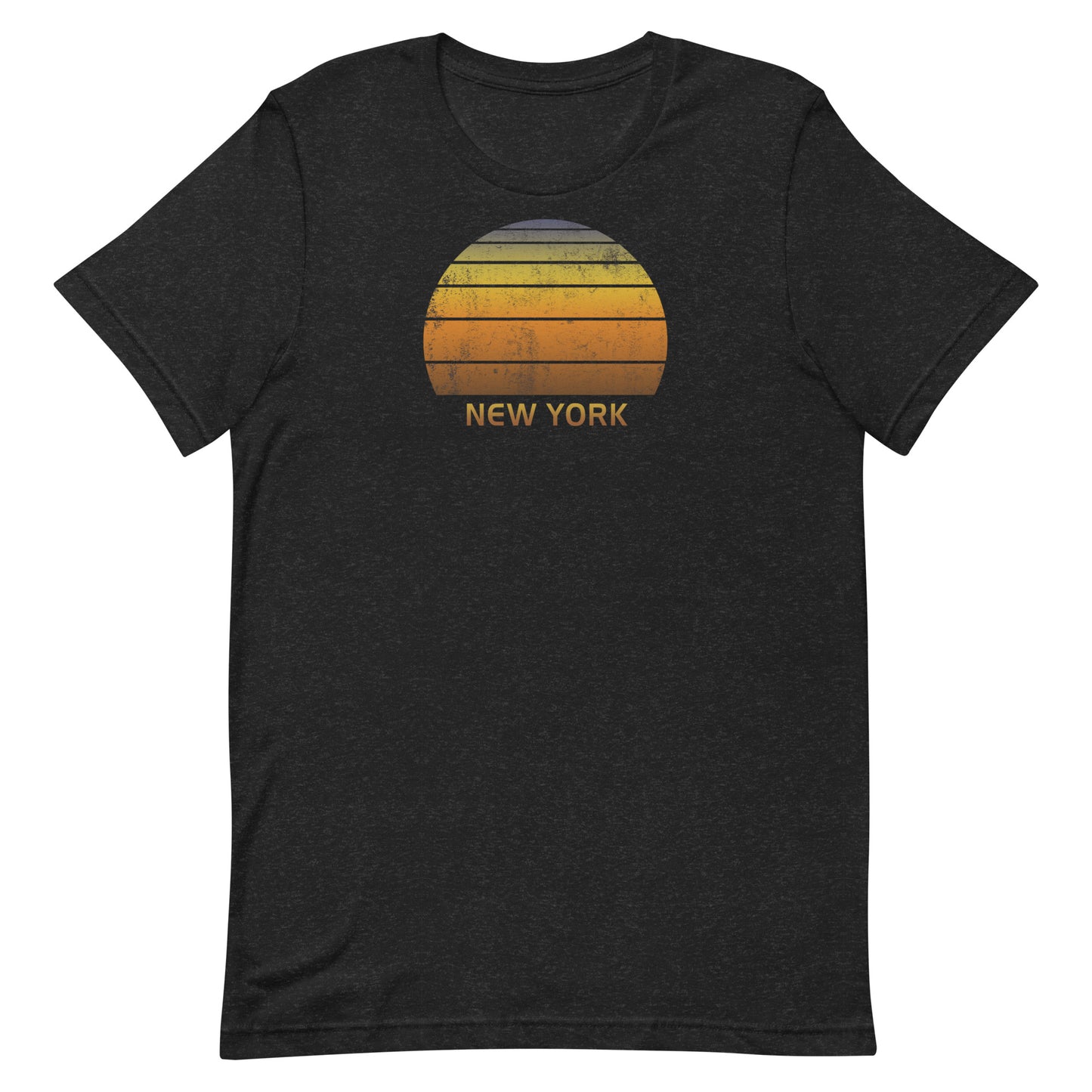 Retro New York Unisex T-Shirt Vintage Sunset Vacation Souvenir