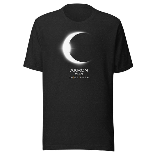 Akron Ohio 2024 Eclipse Unisex T-Shirt Souvenir Keepsake