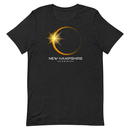 New Hampshire 2024 Eclipse Souvenir April 8 Keepsake Solar Unisex T-Shirt