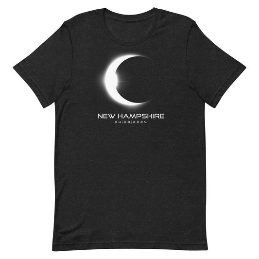 New Hampshire 2024 Eclipse Solar Souvenir April 8 Keepsake Unisex T-Shirt