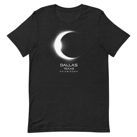 Dallas Texas 2024 Eclipse Souvenir Keepsake Unisex T-Shirt