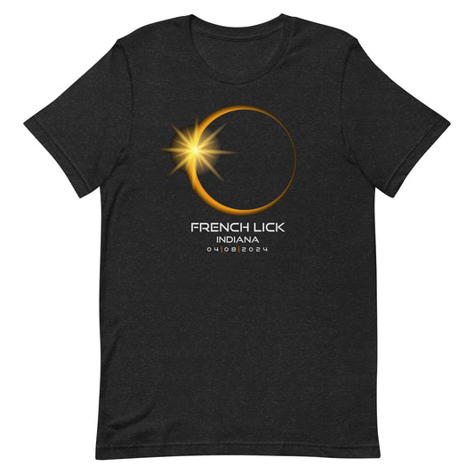 French Lick Indiana 2024 Eclipse Souvenir Memento Unisex T-Shirt
