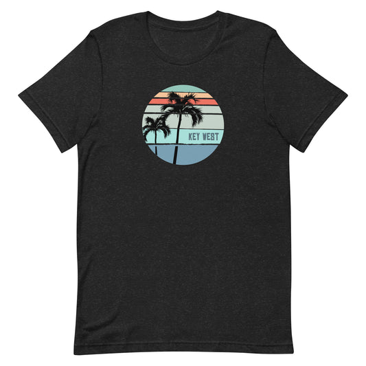 Cool Key West Florida Palm Tree Vacation Souvenir Artistic Unisex T-Shirt