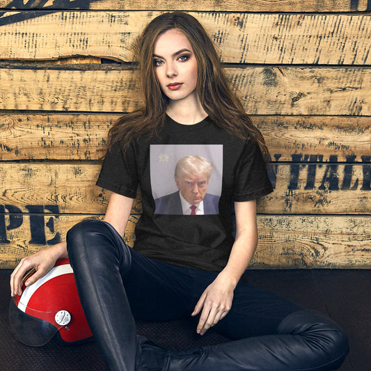 Donald Trump Mug Shot Mugshot Politics Democrats Unisex T-Shirt