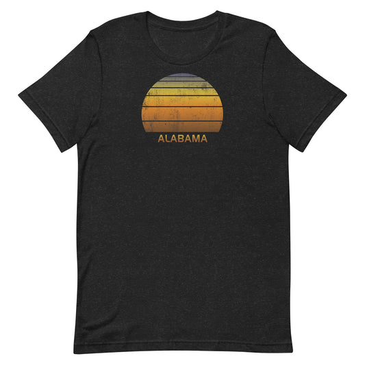 Retro Alabama Vintage Sunset Vacation Souvenir Unisex T-Shirt