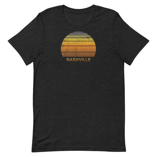 Retro Nashville Tennessee Vintage Sunset Vacation Souvenir Unisex T-Shirt