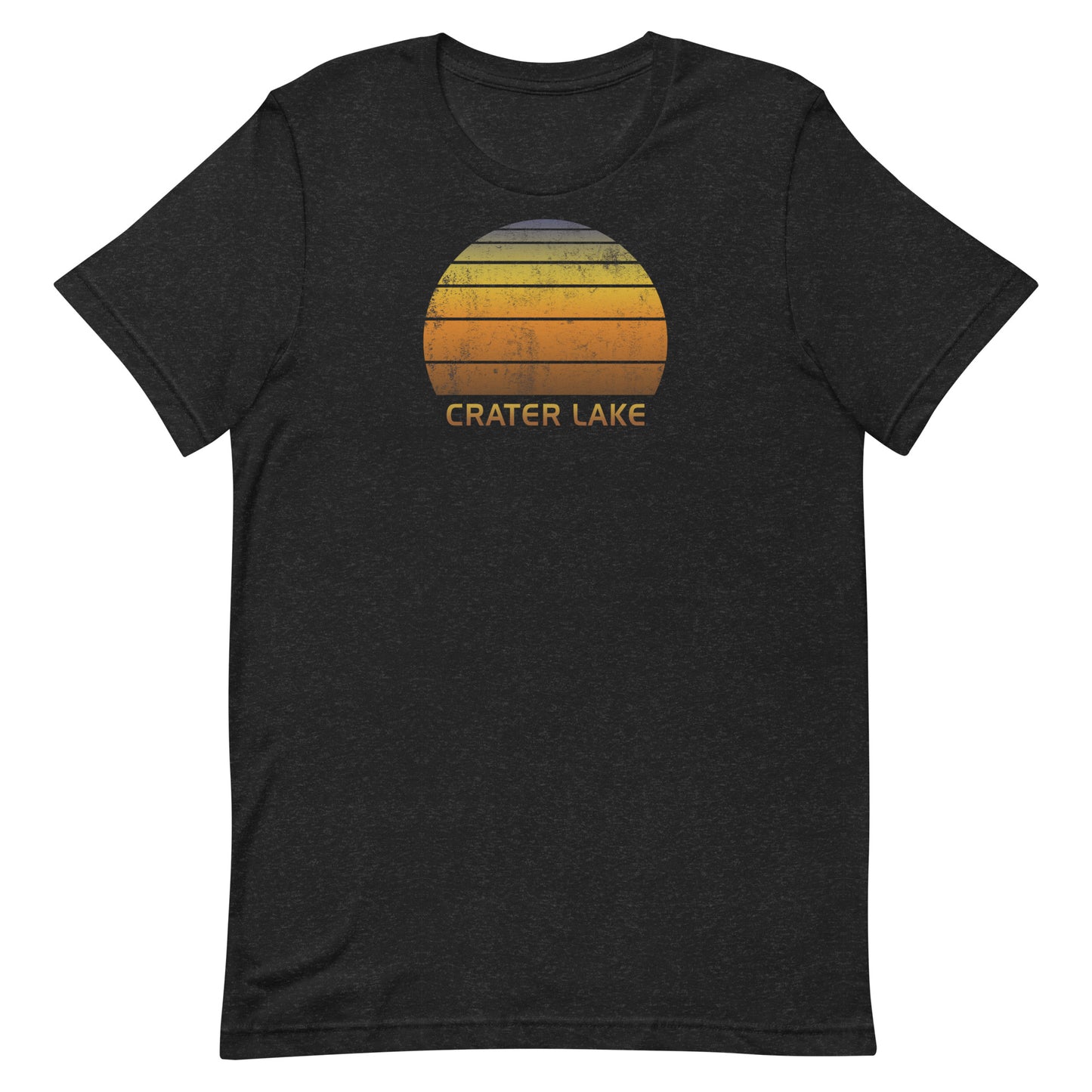 Retro Crater Lake Oregon Vintage Sunset Vacation Souvenir Unisex T-Shirt